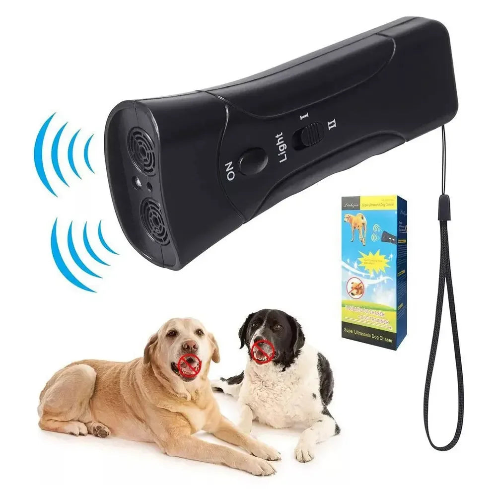 Pet Dog Repeller Anti Barking Stop Bark Training Device Trainer LED Ultrasonic Anti Barking Ultrasonic Without Battery dog