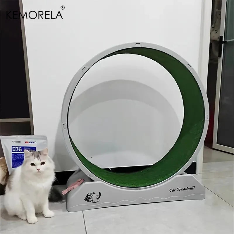KEMORELA Indoor Assembly Cat Roller Treadmill Cat Treadmill With Locking Mechanism For Cat Physical Exercise Activities