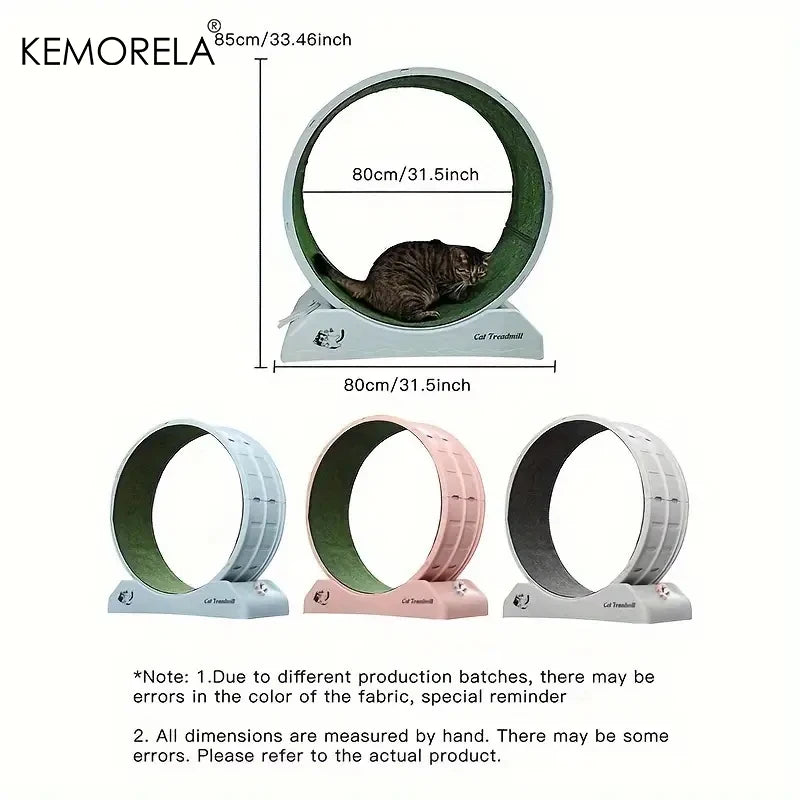 KEMORELA Indoor Assembly Cat Roller Treadmill Cat Treadmill With Locking Mechanism For Cat Physical Exercise Activities