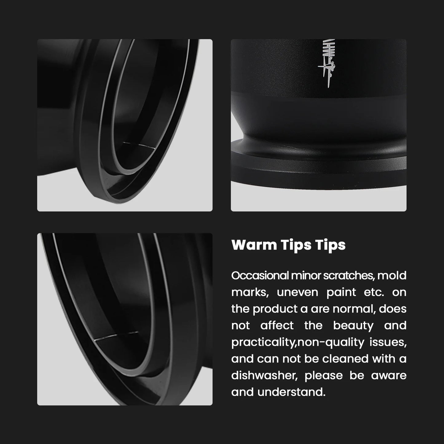 MHW-3BOMBER Coffee Dosing Funnel Aluminum Alloy Blind Shaker Fit 51-54/58mm Portafilters Espresso Dosing Cup Home Barista Tools