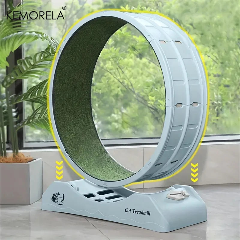 KEMORELA Indoor Assembly Cat Roller Treadmill Cat Treadmill With Locking Mechanism For Cat Physical Exercise Activities